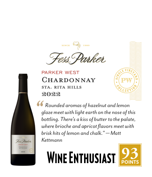 1-Up Shelftalker for Parker West Chardonnay