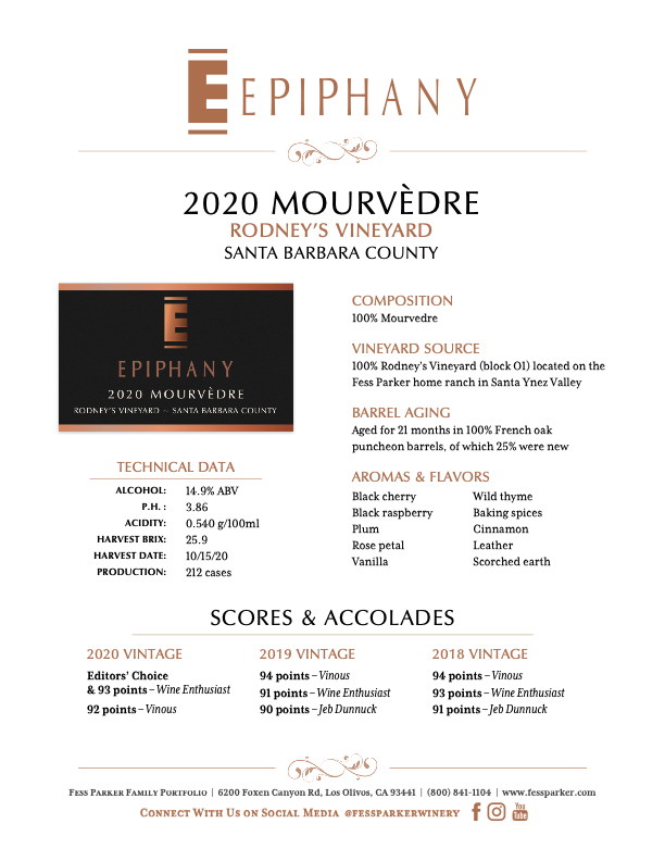 Product Sheet for Mourvedre