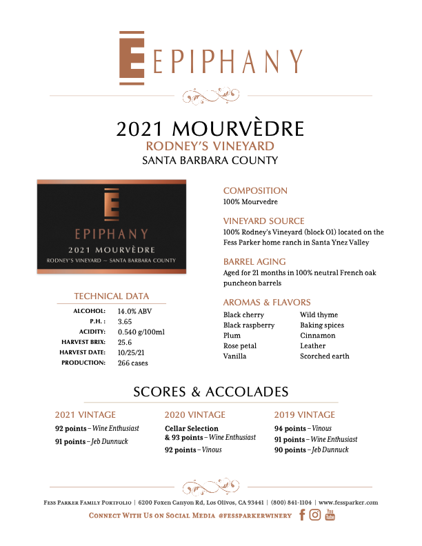 Product Sheet for Mourvedre