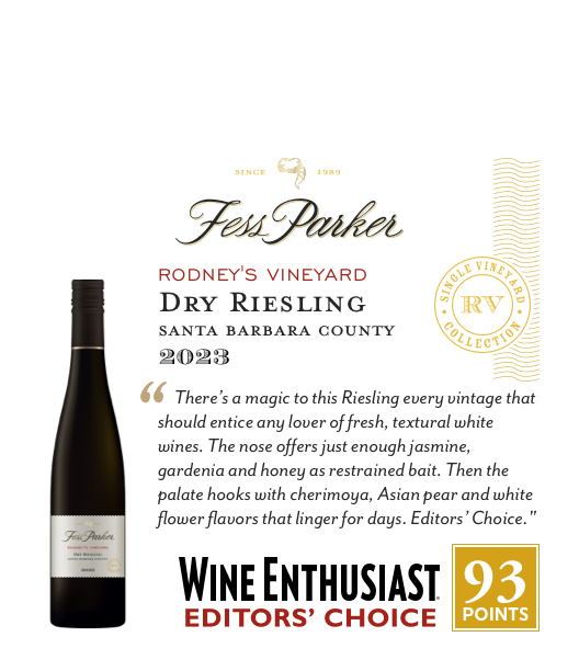 1-Up Shelftalker for Rodney's Vineyard Dry Riesling