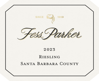 Label for Santa Barbara County Riesling