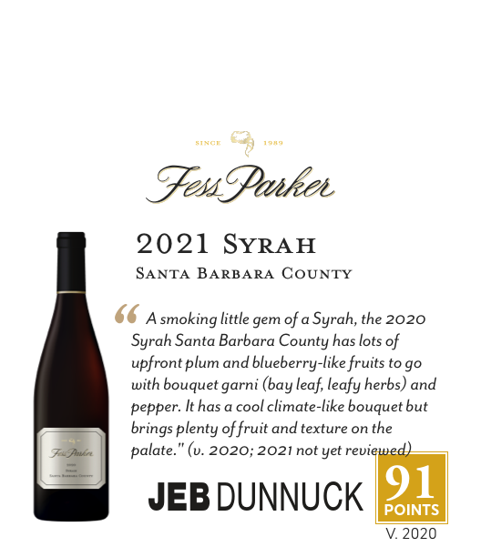 1-Up Shelftalker for Santa Barbara County Syrah