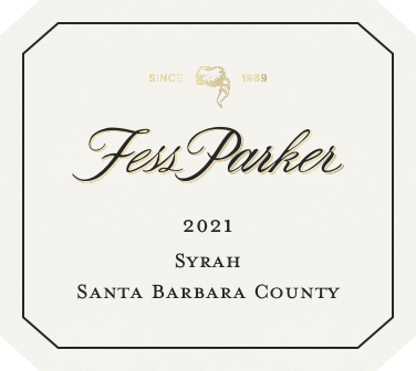 Label for Santa Barbara County Syrah