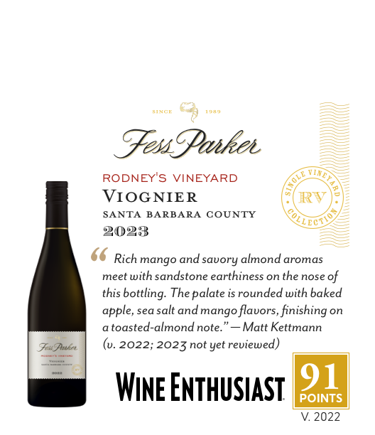 1-Up Shelftalker for Rodney's Vineyard Viognier